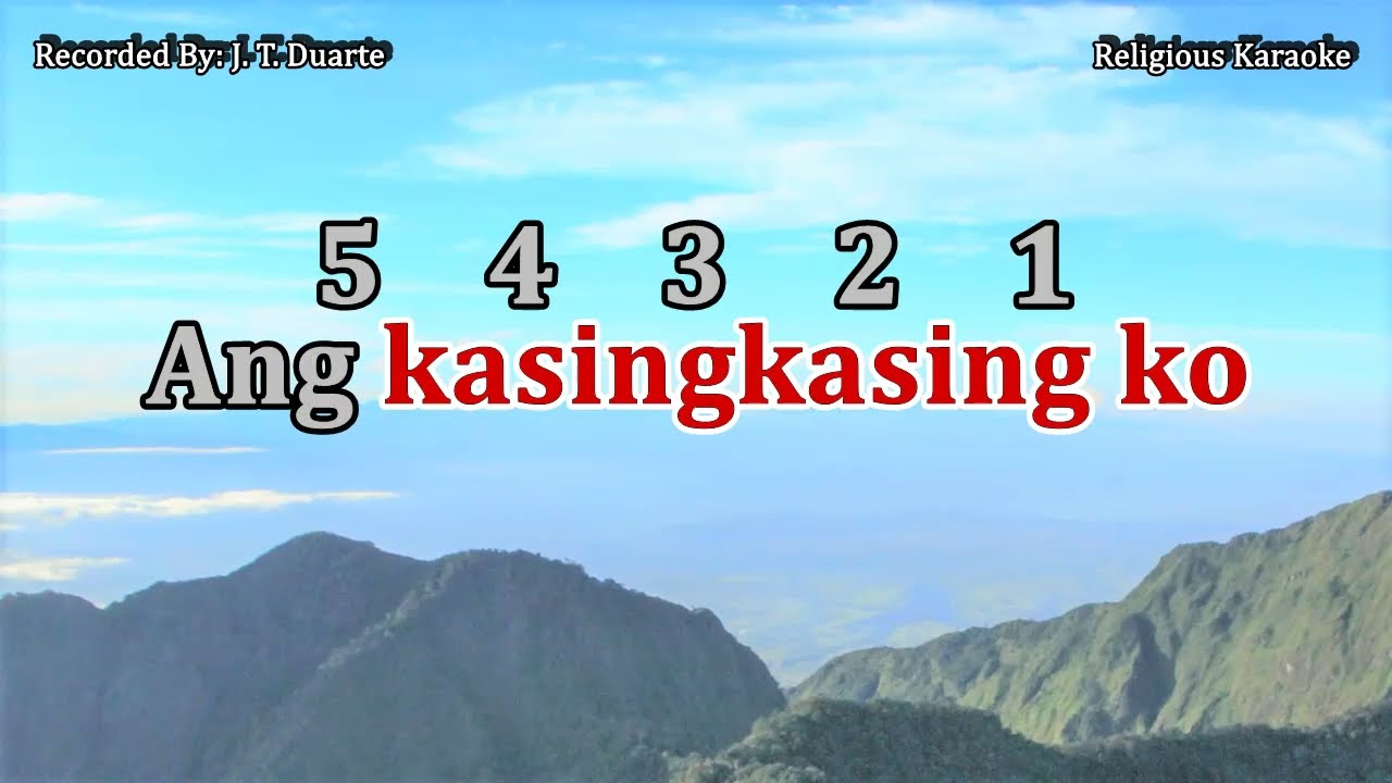 Hangtud Unya - Key of G (Karaoke)
