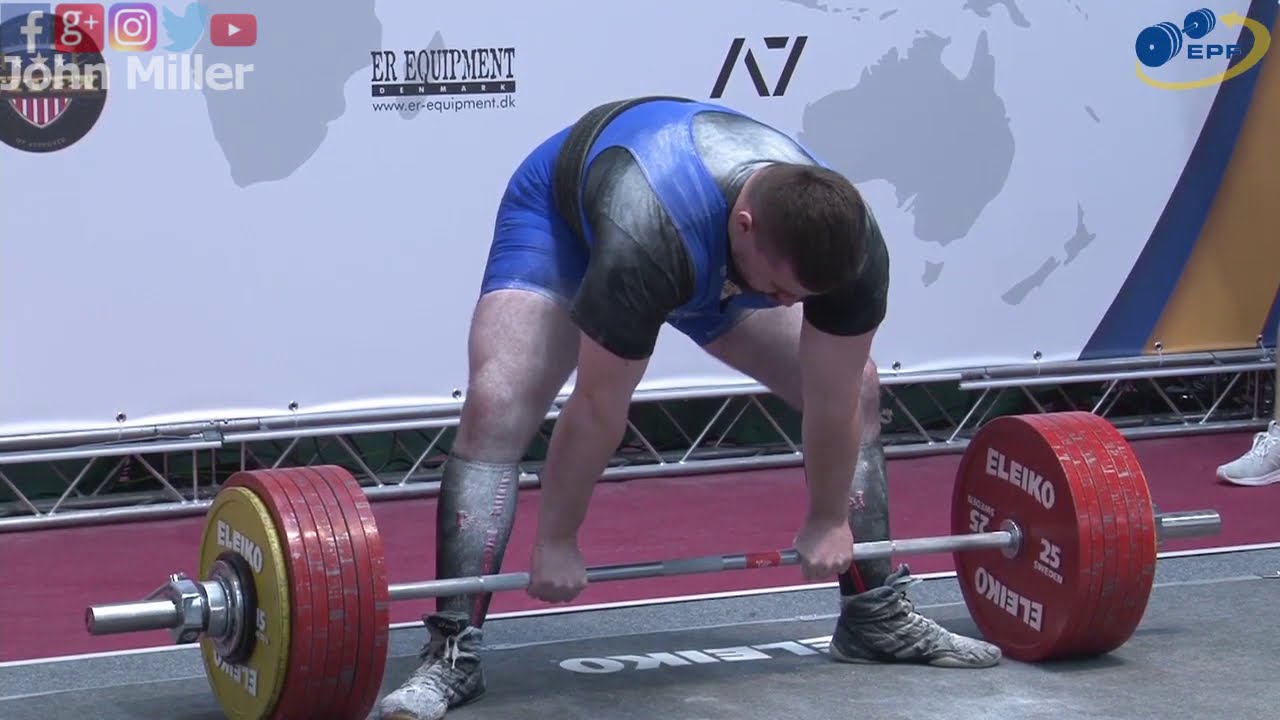 Piotr Sadowski - 1st Place 895kg Total - 120kg Class 2019 EPF Classic Open