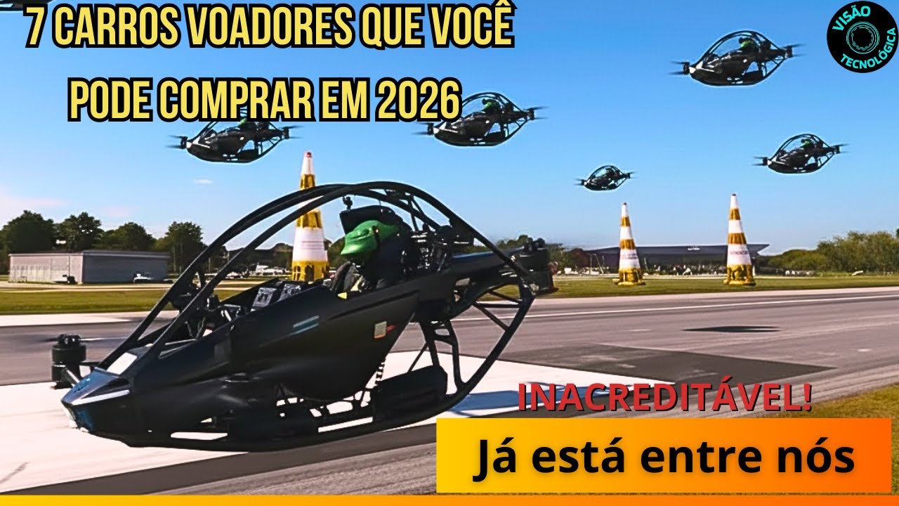 ADEUS TRÂNSITO 7 Carros Voadores que Você Pode Comprar em 2026 (O nº 7 Custa o Preço de uma Hilux)