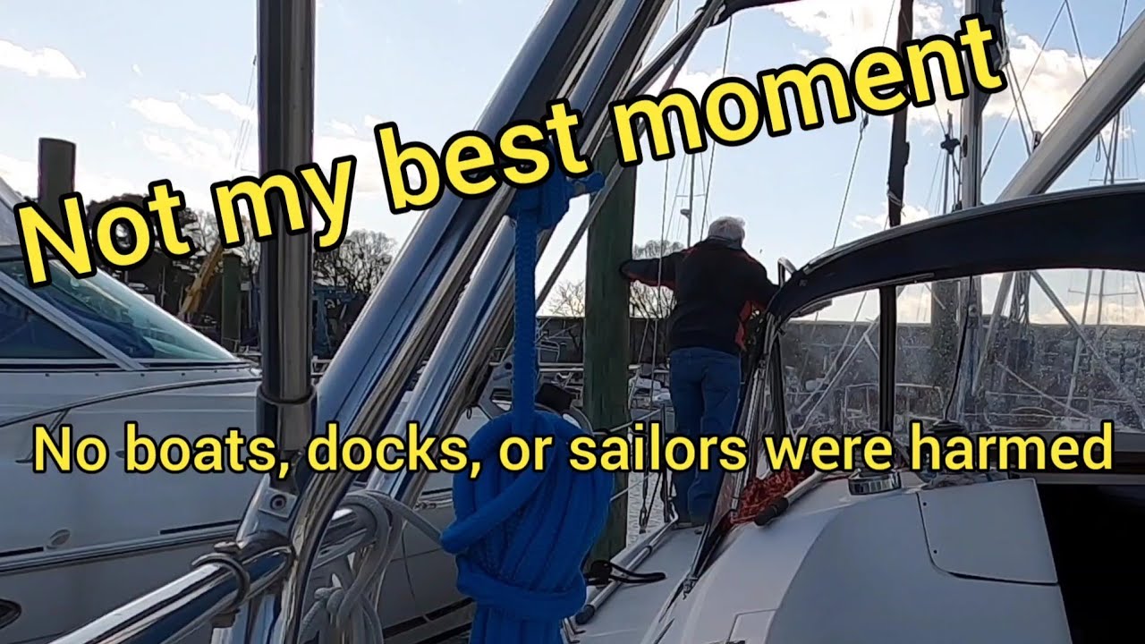 Stressful solo docking in gusting wind