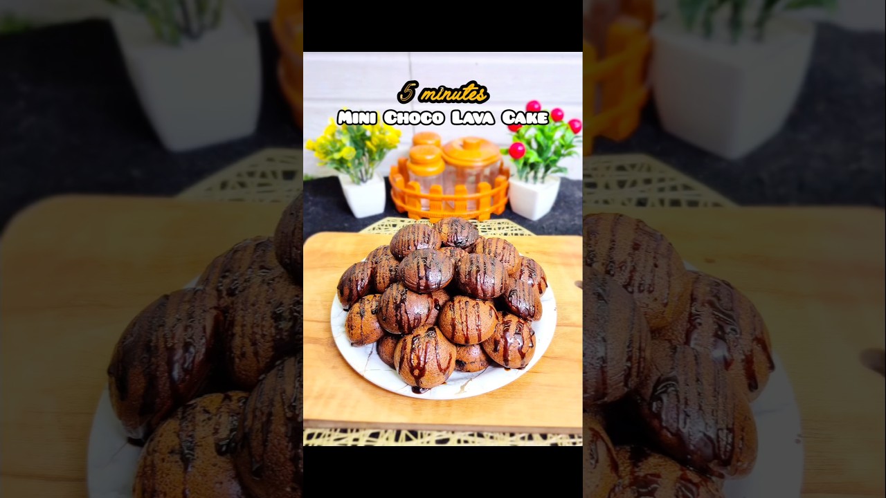 Kya aapne 5mint me ye mini choco lava cake banaya hai?