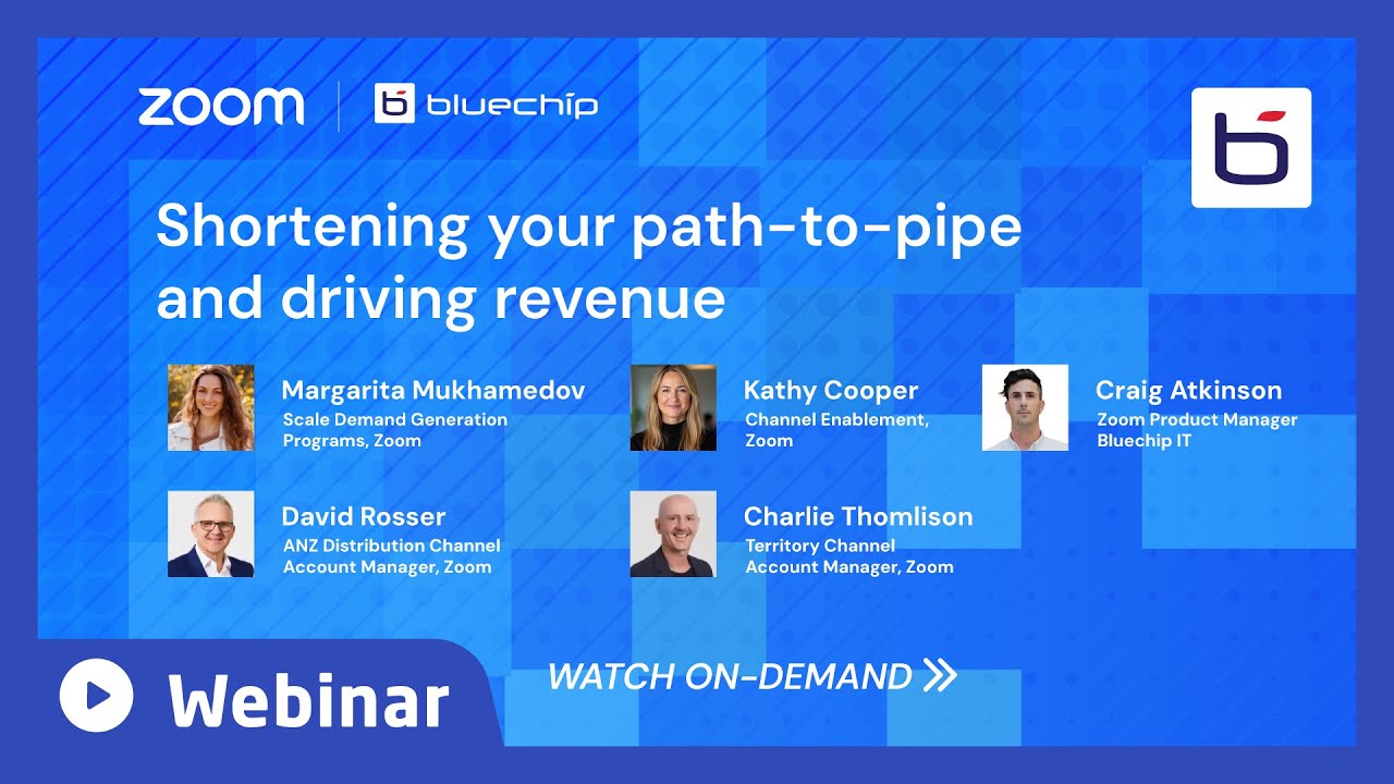 Zoom Webinar: Shortening your Path-to-Pipe and Driving Revenue