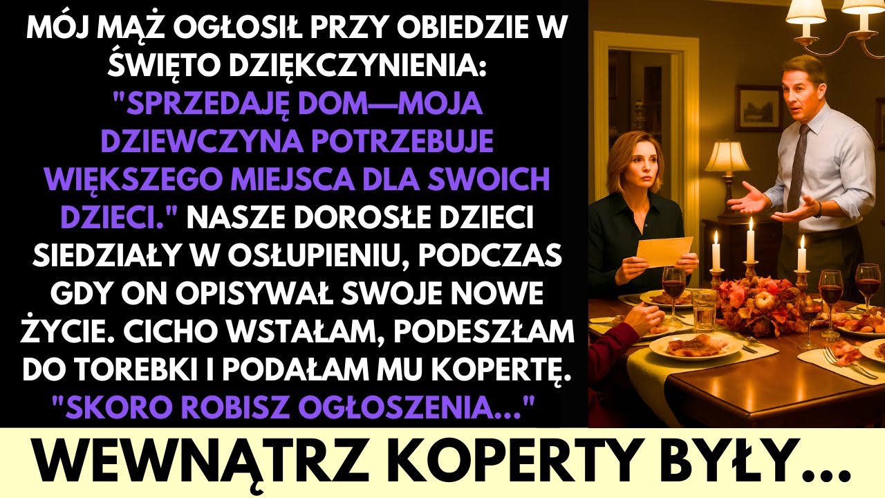 Mąż Oświadczył, Że Sprzedaje Nasz Dom Dla Swojej Kochanki — Nie Spodziewał Się Tego, Co Mu Podałam