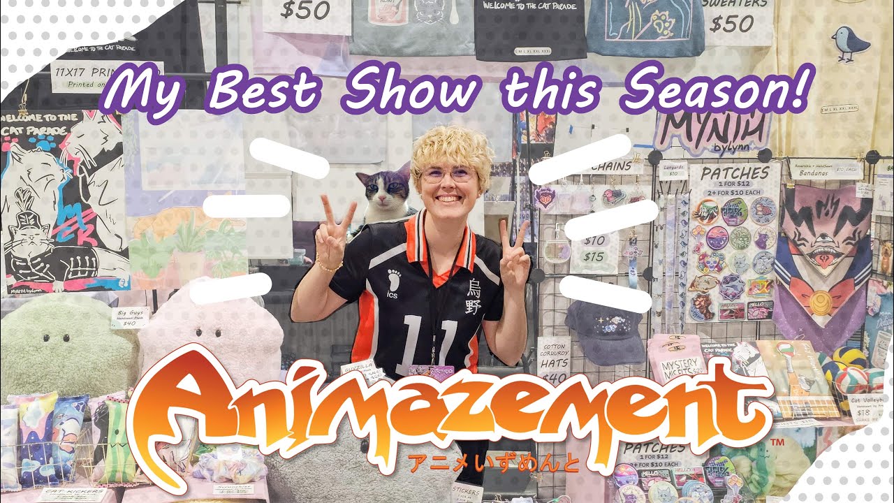 Animazement had me scared :0 | Artist Alley Vlog 2025
