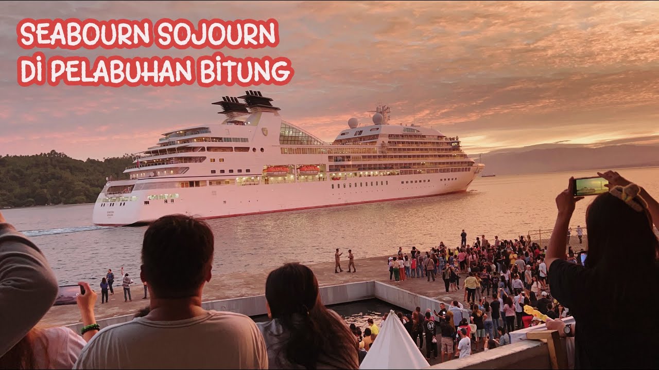 Membawa Ratusan Turis, Kapal Pesiar SEABOURN SOJOURN Sandar di Pelabuhan Bitung
