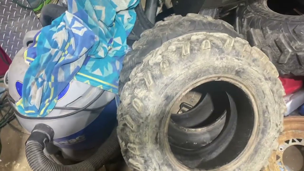 Changing tires on a 1996 Polaris Magnum 425