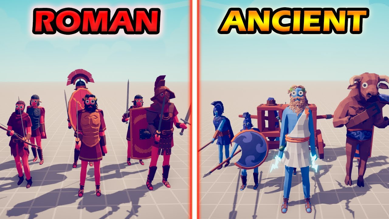 ROMAN EMPIRE vs ANCIENT TEAM - Totally Accurate Battle Simulator | TABS