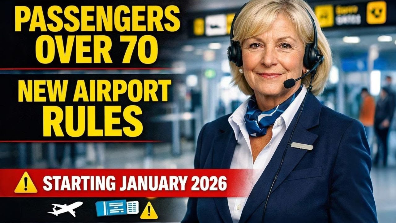 Flying After 70: New 2026 Airport Rules Are Denying Seniors at the Gate
