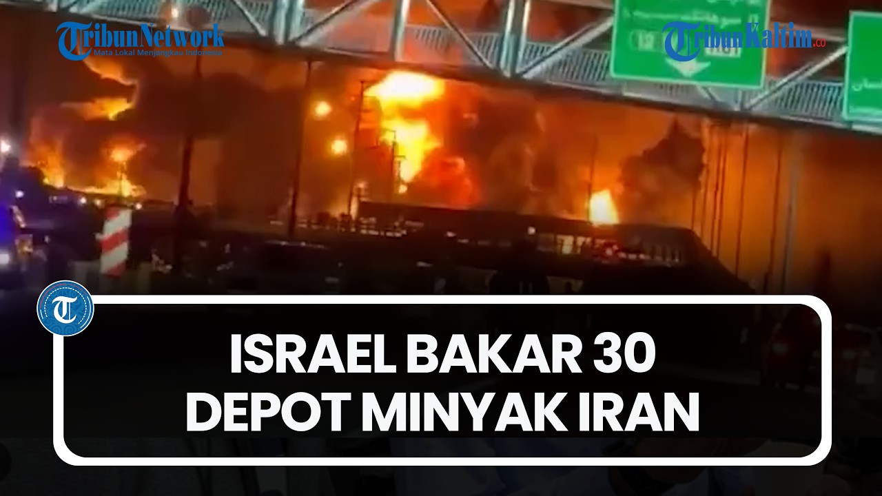 Trump Naik Pitam! Israel Serang 30 Depot Minyak Iran, Kongsi Pecah?