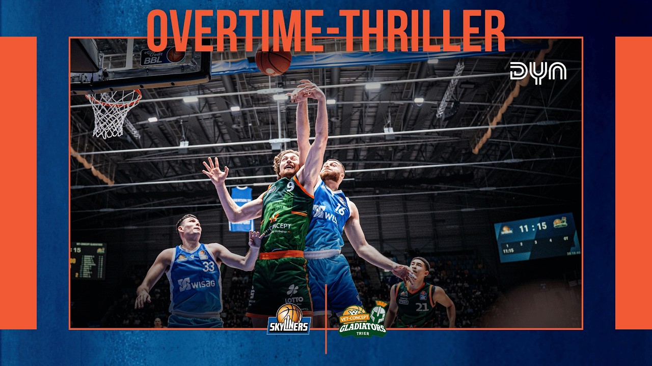 Highlights: SKYLINERS Frankfurt - VET-CONCEPT Gladiators Trier Basketball  easyCredit BBL | Dyn BB