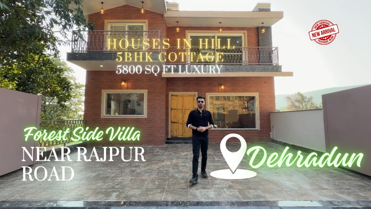 East Facing 5 BHK Luxury Villa | 5800 Sq Ft | Forest Walk Access | Near Rajpur Road