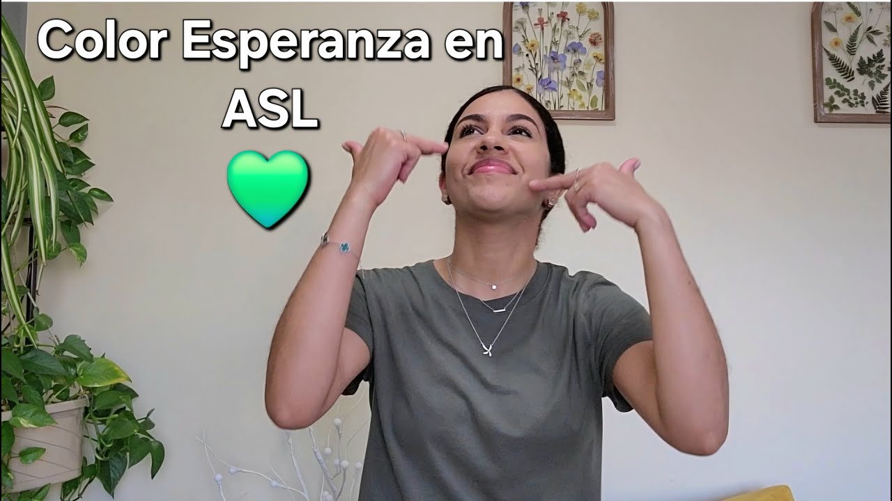 Song Color Esperanza Cover in ASL-Lengua de Señas Americana