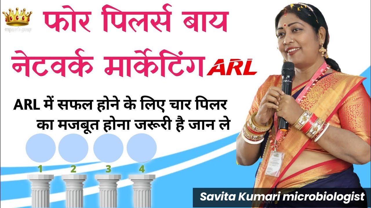 Four Pillars By Network Marketing फोर पिलर्स बाय नेटवर्क मार्केटिंग ARL Retail Savita Kumari microbi