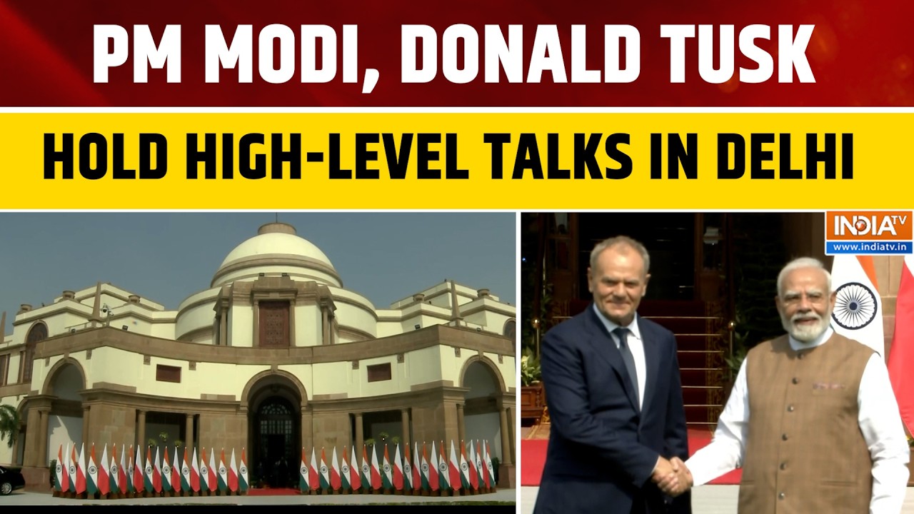 PM Modi, Polish PM Donald Tusk Hold Delegation-Level Talks at Hyderabad House | India TV English