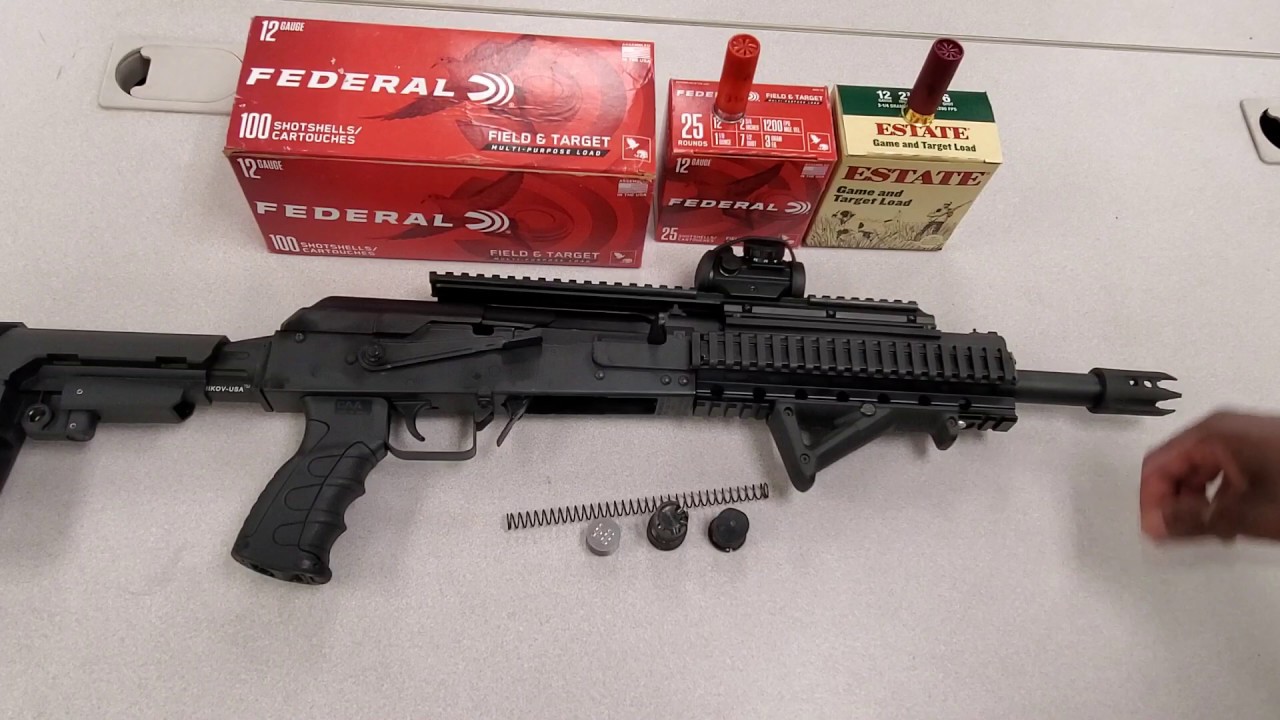 Kalashnikov USA Komrad 12  ( Light Load Kit Test )