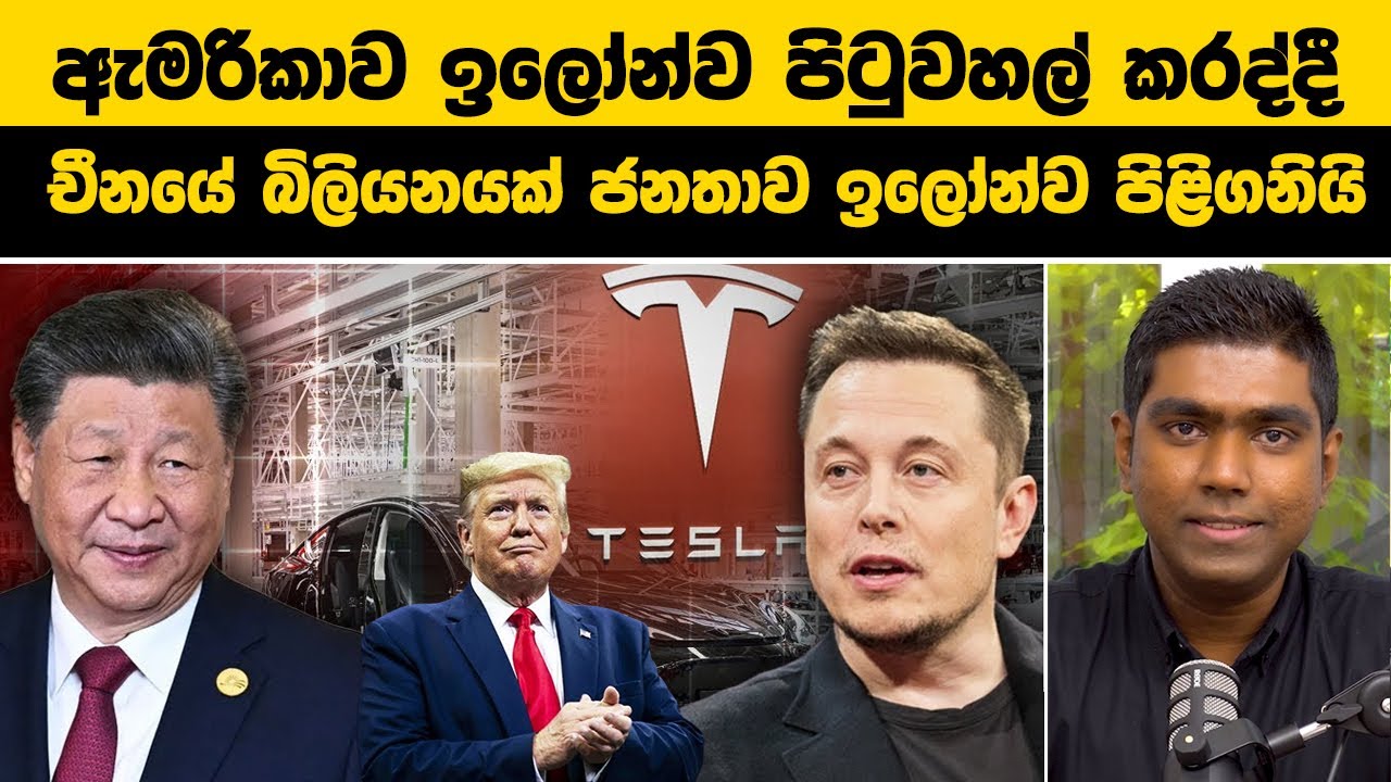 ඇමරිකාව ඉලෝන්ව පිටුවහල් කරද්දී | චීනයේ බිලියනයක් ජනතාව ඉලෝන්ව පිළිගනියි | Why is China Backing Elon