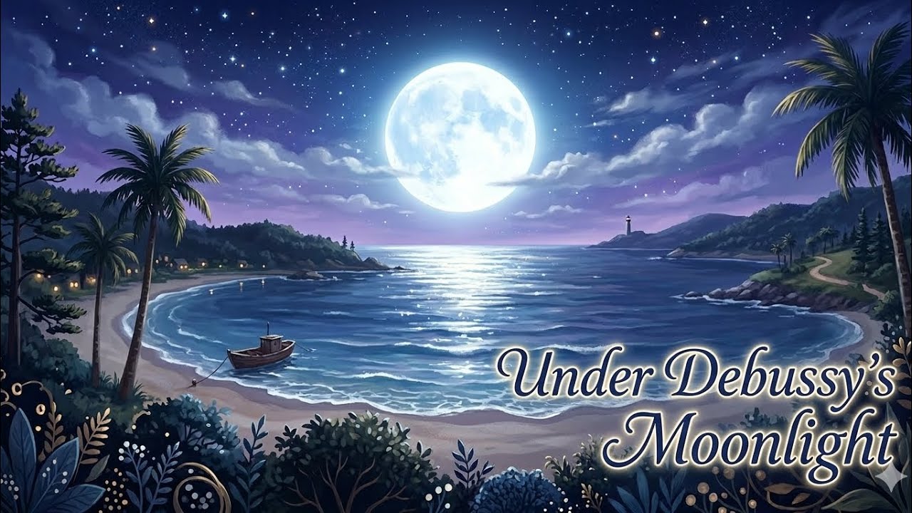 🌙 1시간 연속재생: 드뷔시 달빛 | 최고의 수면 유도 음악, 태교음악, 공부할 때 듣는 음악
