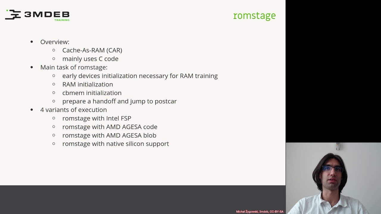 Arch4031 02 coreboot Boot Process 06 Romstage
