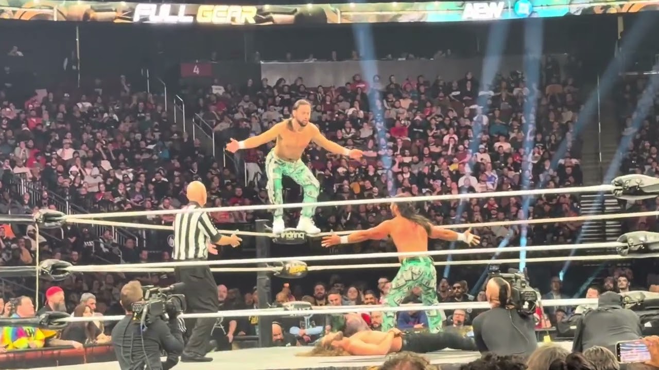 Young Bucks & Josh Alexander vs. Jurassic Express & Kenny Omega AEW FULL GEAR #aew 