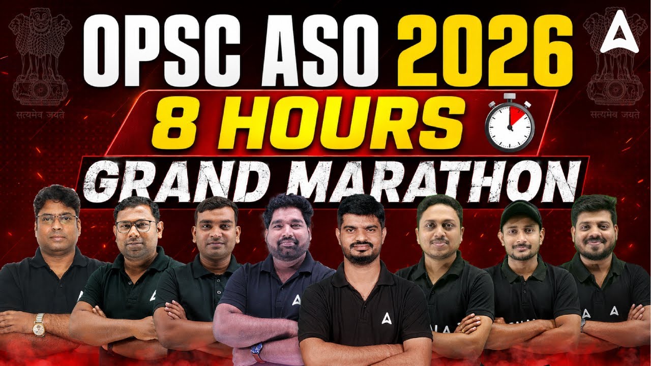 OPSC ASO 2026 | ASO Preparation | 8 Hours Grand Marathon | Important MCQS | Adda247 Odia