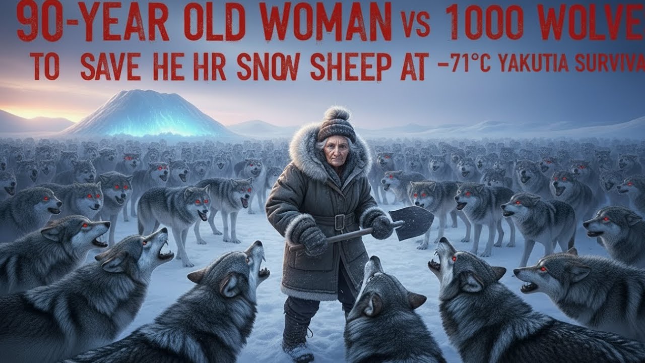90-Year-Old Woman vs 1000 Wolves to Save Her Snow Sheep at –71°C Yakutia Survival