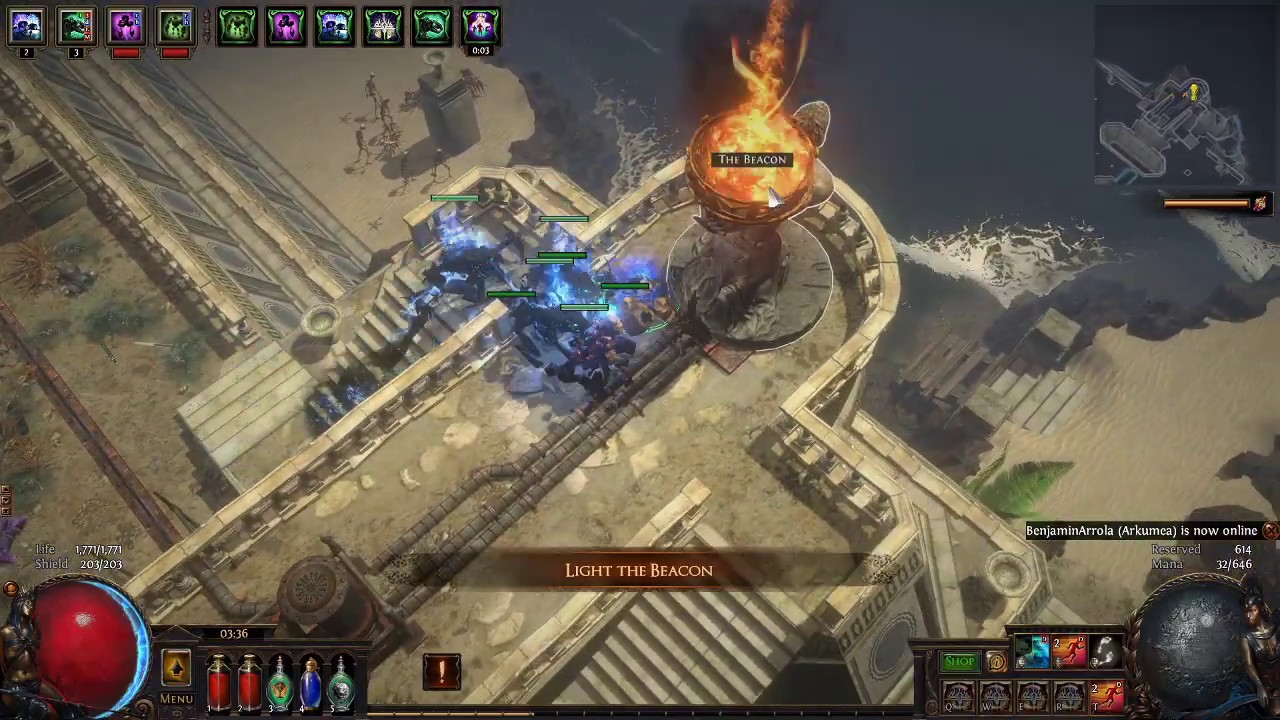 PoE 3.11 Harvest - Leveling as Golemancer