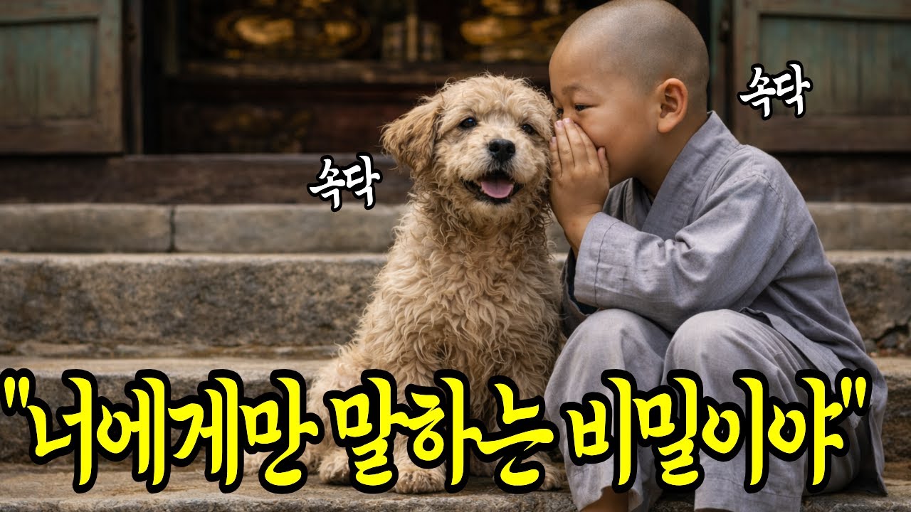 동자승이 매일 새벽 개의 귀에 속삭이던 말