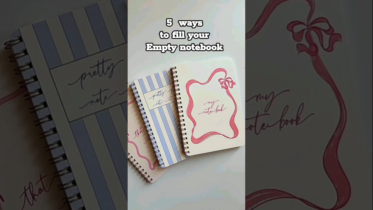 Ways to fill an empty notebooks #aesthetic #fyp #youtubeshorts #subscribe #trending #notebook