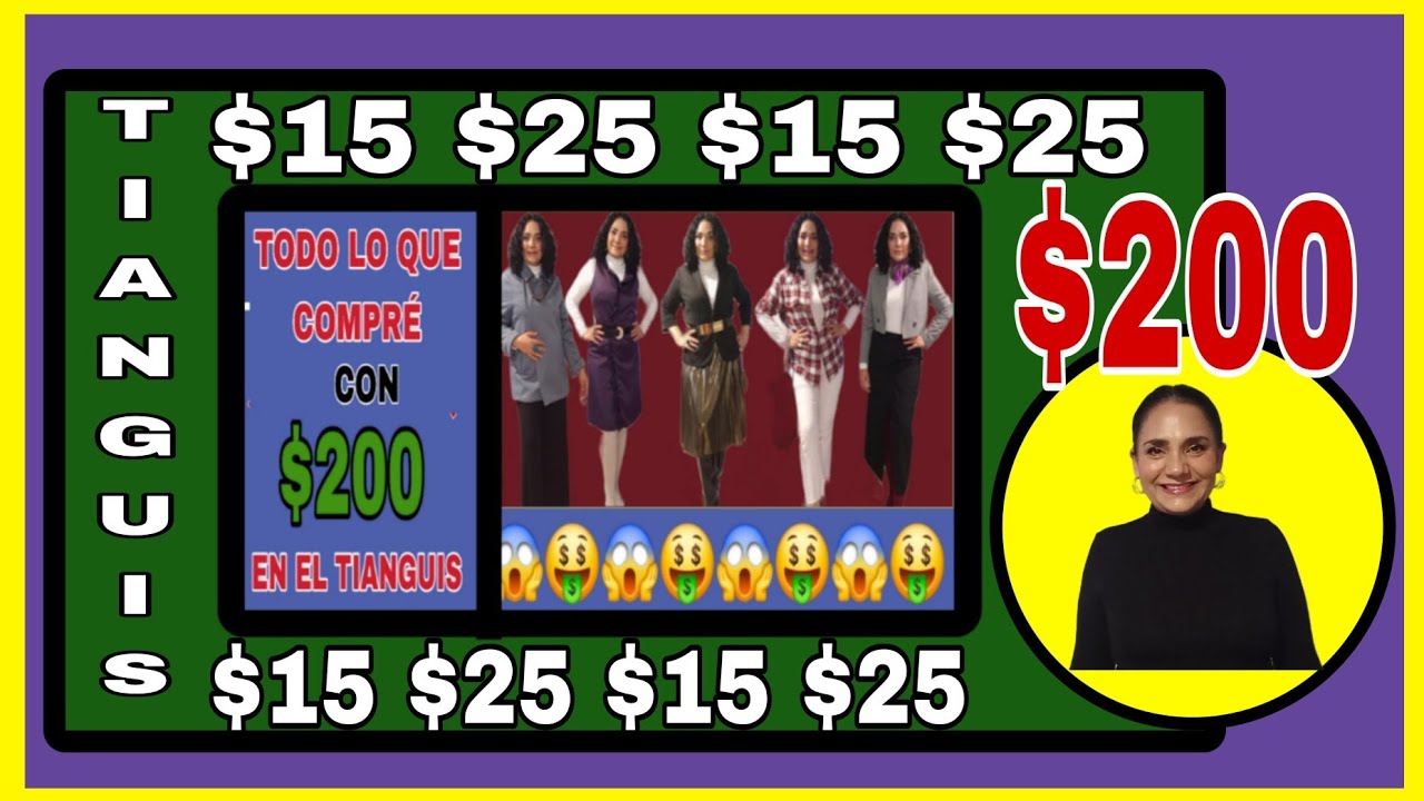 TIANGUIS-ROPA DE PACA-TODO LO QUE COMPRE CON $200🤑🤑🤑🤑