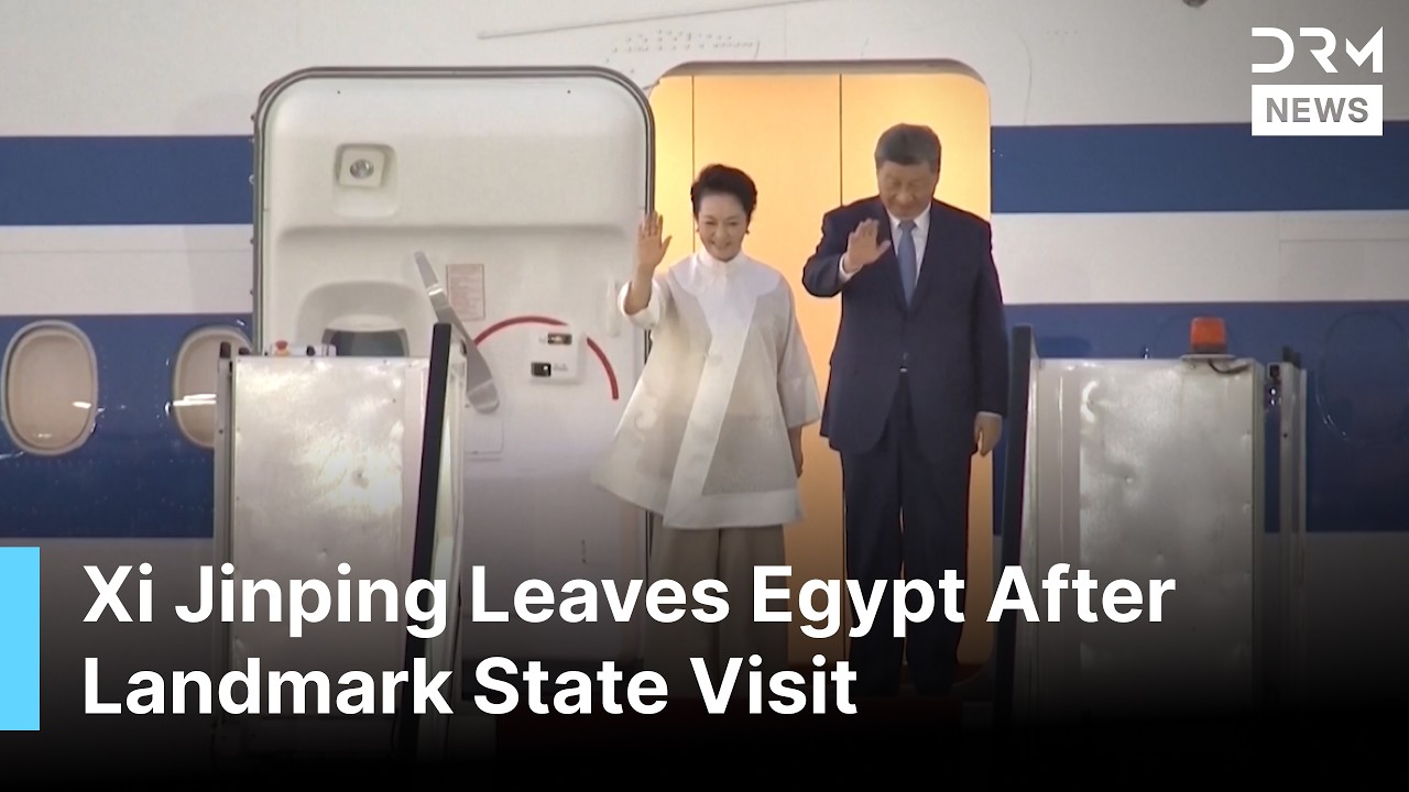 FULL DEPARTURE: Xi Leaves Egypt After Landmark State Visit and Major Agreements with Sisi | AC1B