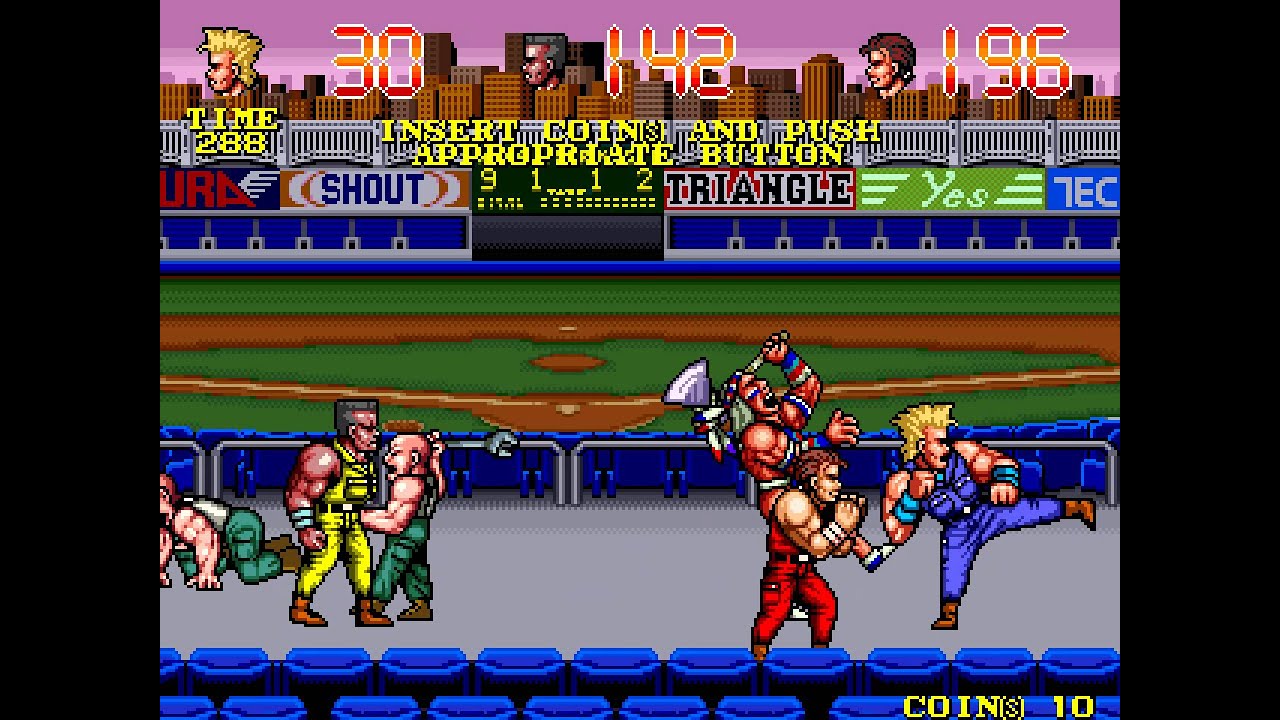 The Combatribes arcade 3 player Netplay