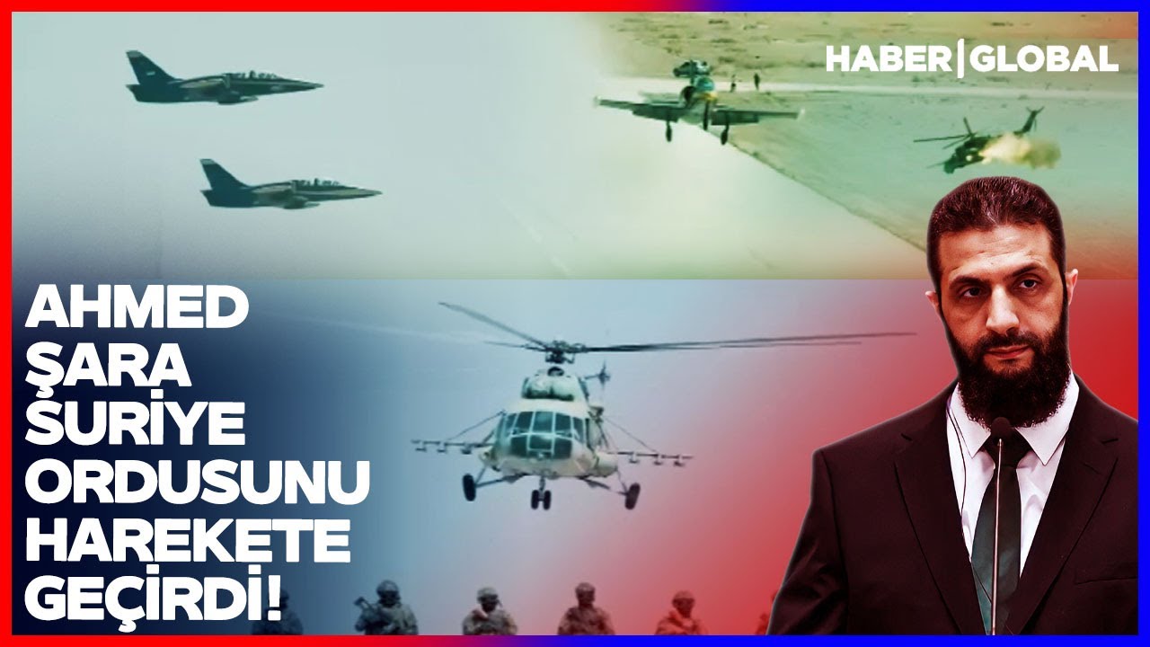 Ahmed Şara Emir Verdi Suriye Savaş Uçakları Harekete Geçti!