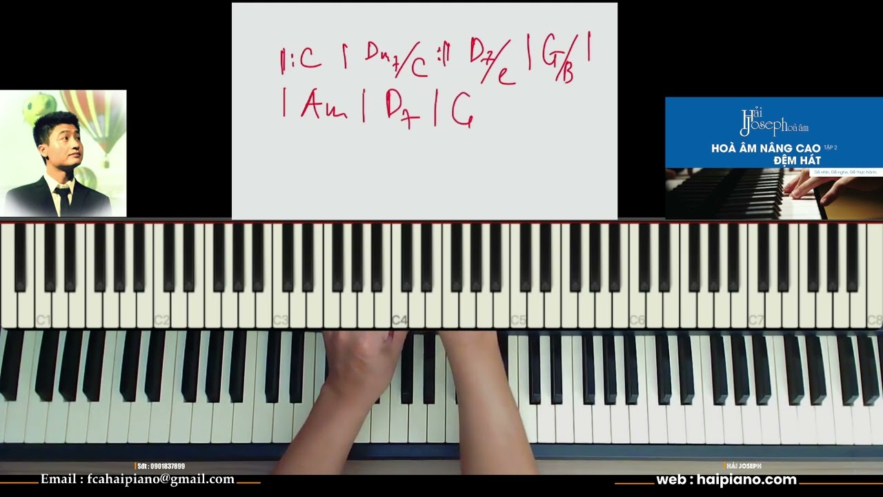 VÒNG HOÀ ÂM PIANO KHI ĐỆM THÁNH CA | Hoà Âm Hải Joseph |