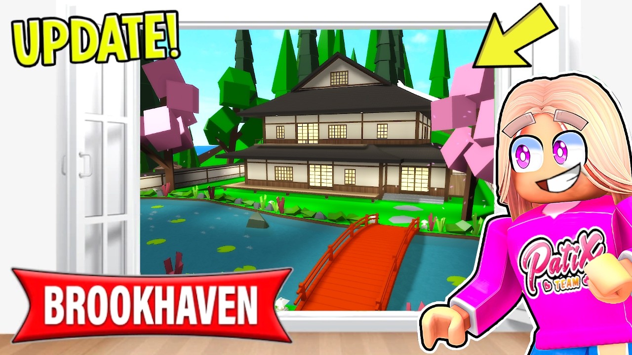 NAJNOWSZY UPDATE BROOKHAVEN! NOWA POSIADŁOŚĆ, DOM I PRZEDMIOTY KWIATU WIŚNI 🌸