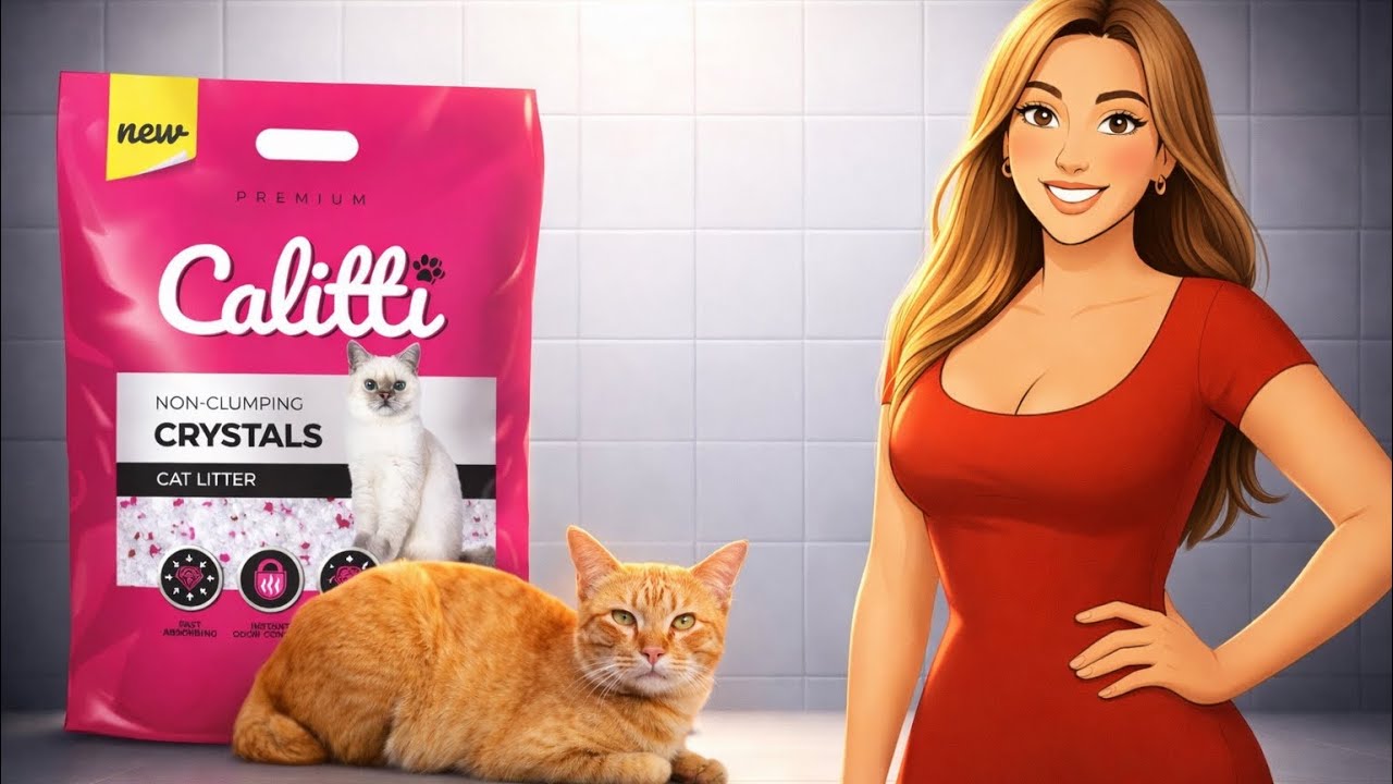 Calitti Crystals 8lb 99.9% Dust Free, Maximum Odor Control, Soft on Paws, Lightweight Cat Litter