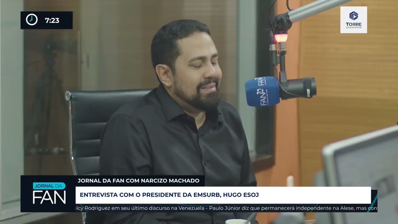 Entrevista com o presidente da Emsurb, Hugo Esoj