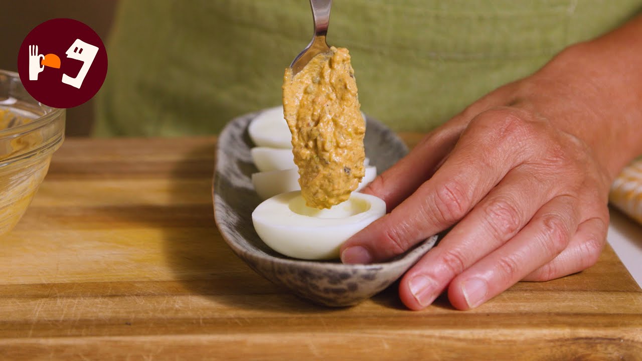 HUEVOS RELLENOS con mejillones, la receta que TODOS me piden