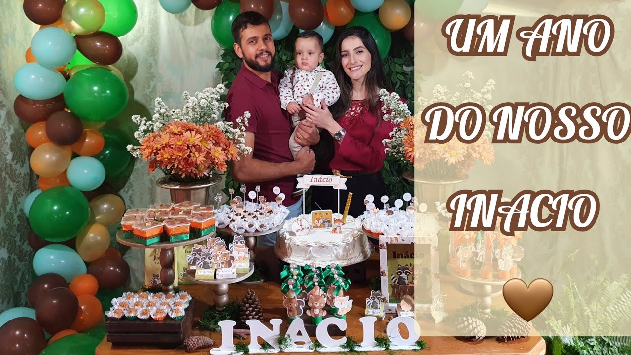 ANIVERSÁRIO DE UM ANO DO NOSSO INACIO| DECORAÇÃO DO BOSQUE| E TUDO QUE ELE GANHOU|💙