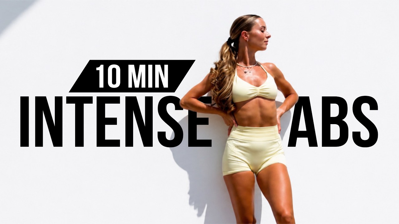 🔥 10 MIN INTENSE ABS WORKOUT | Flat Belly & Core Sculpt (No Equipment!)