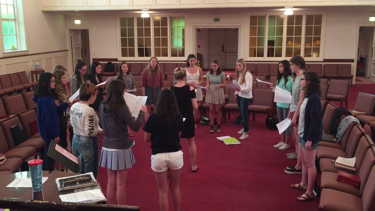 Biebl, Ave Maria, in rehearsal