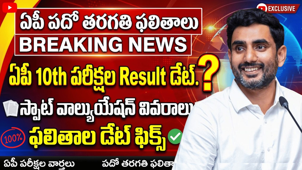 AP 10th Class Result Date 2026 | Andhra Pradesh SSC Public Exam Result & Spot Valuation Latest News