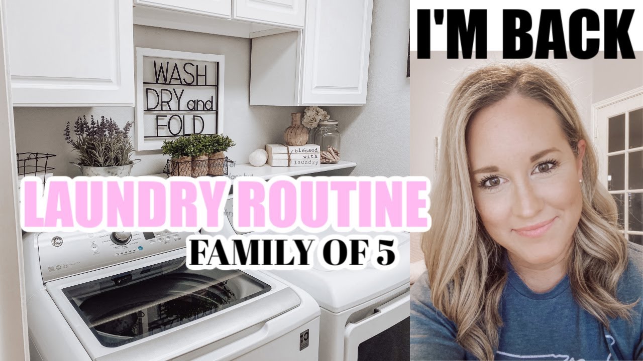 *NEW* LAUNDRY ROUTINE 2020 / Organized Laundry Schedule for Family of 5