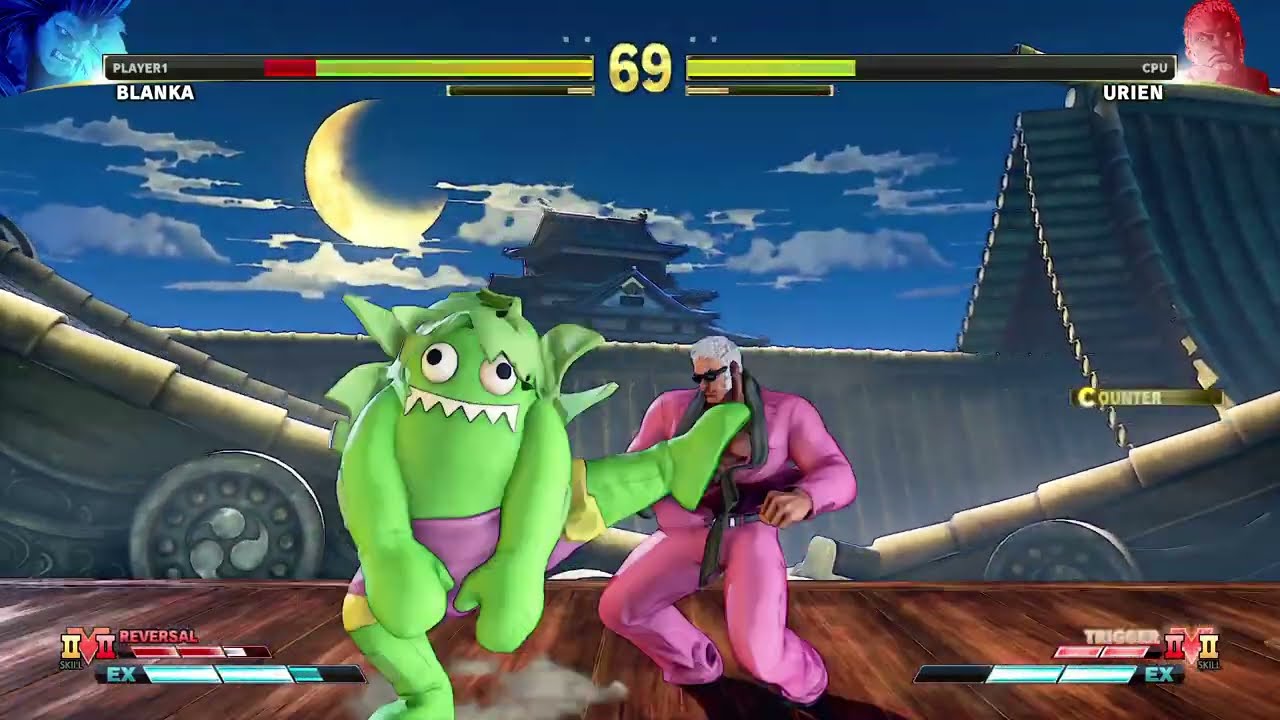 BLANKA-CHAN VS URIEN ブランカちゃん対ユリアンで戦ってみた Street Fighter V