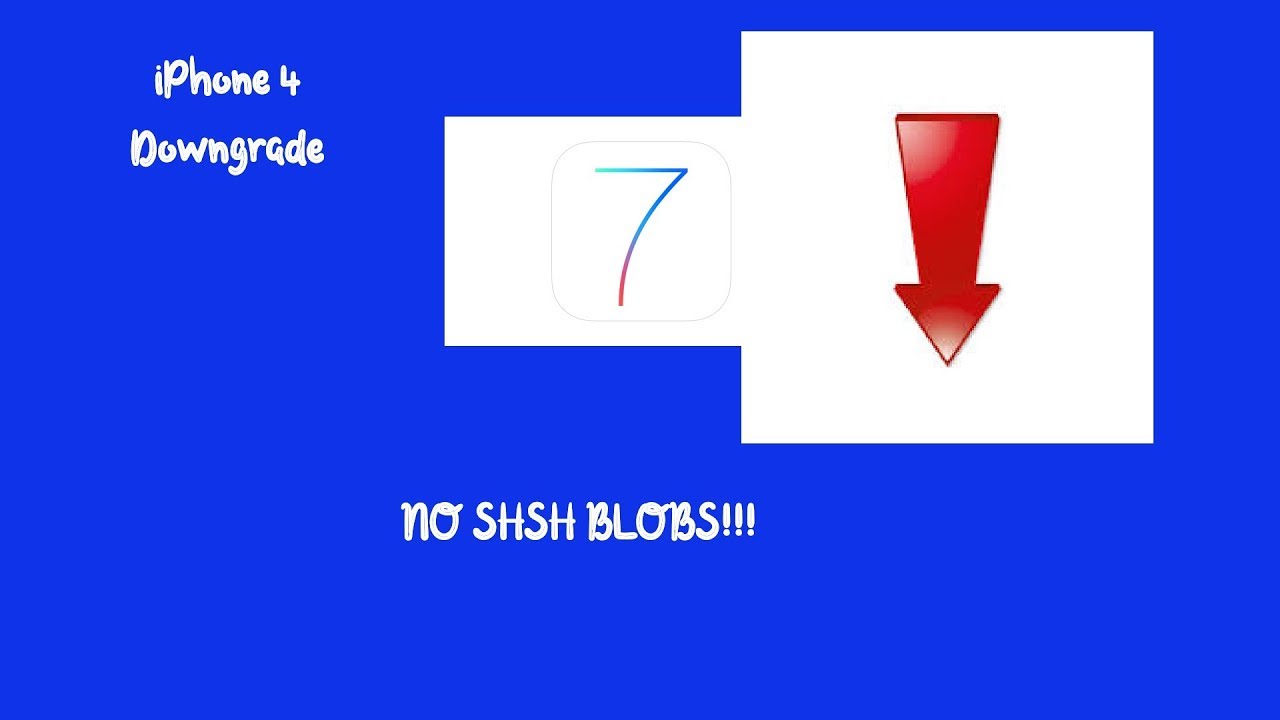 How to downgrade iPhone 4 Untethered NO SHSH