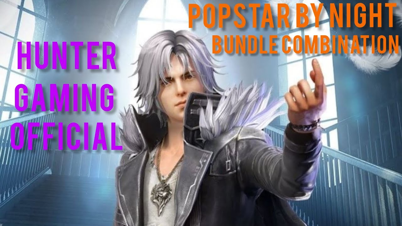 Top 6 combination of popstar by night bundle free fire #freefireshorts #india  #raistar #tranding 