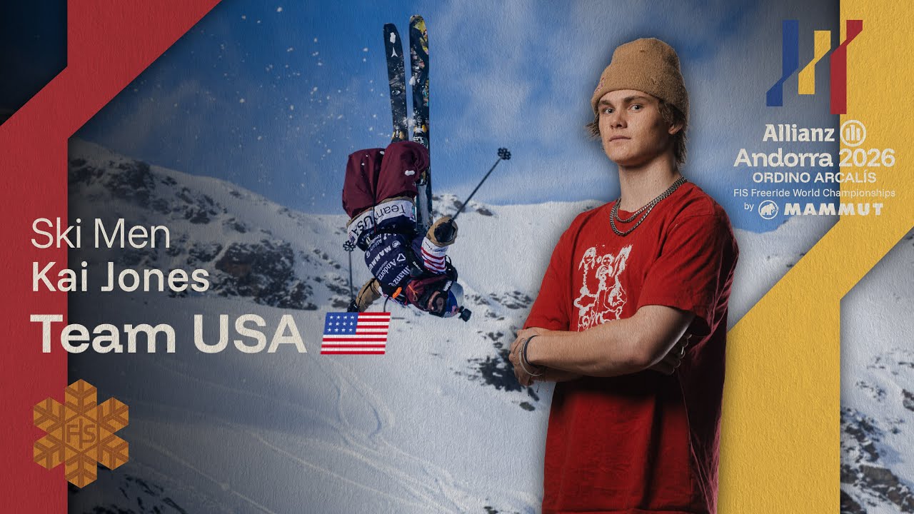 Kai Jones Ski Men Third Place Run | Allianz FIS Freeride World Championships Andorra 2026 by Mammut