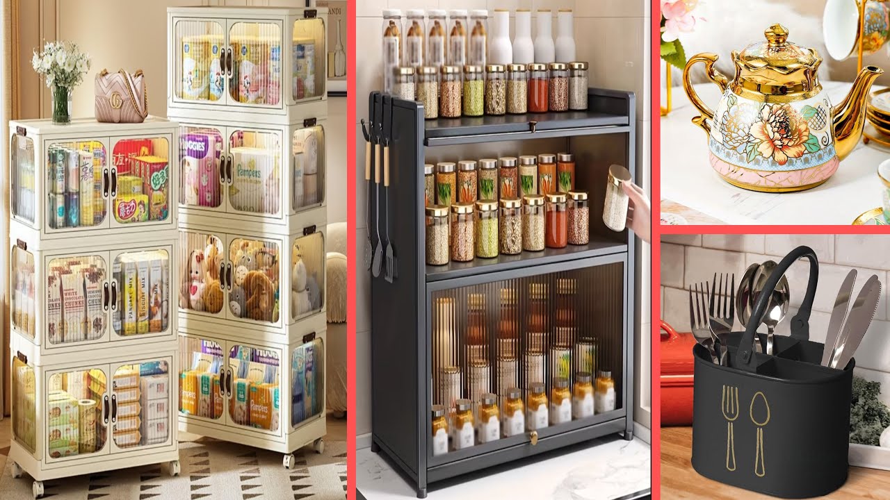 Amazon Unique Useful Space Saving Kitchen Organiser|Amazon Smart Kitchen Tools/Amazon Kitchen Racks