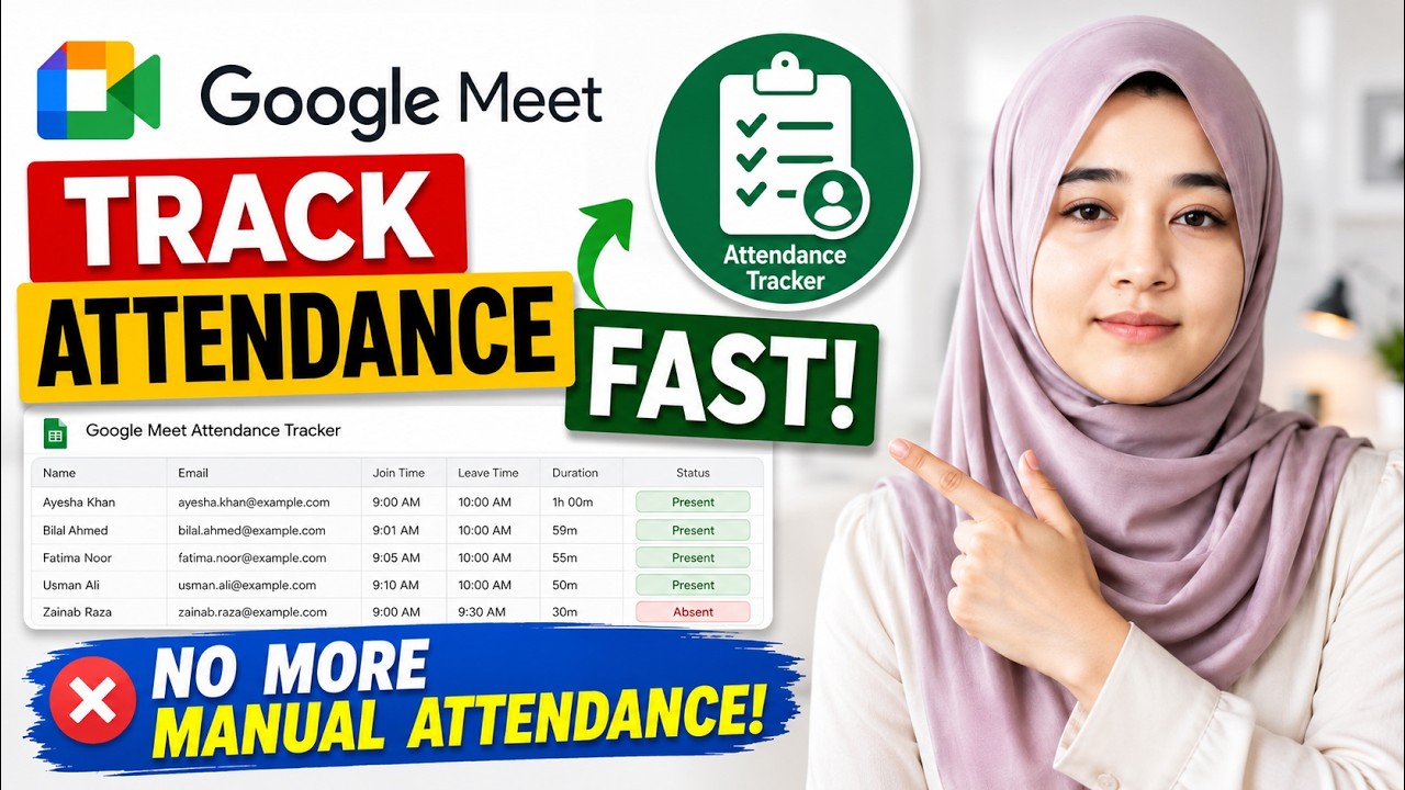 How to Track Attendance in Google Meet | Easy Teacher Guide