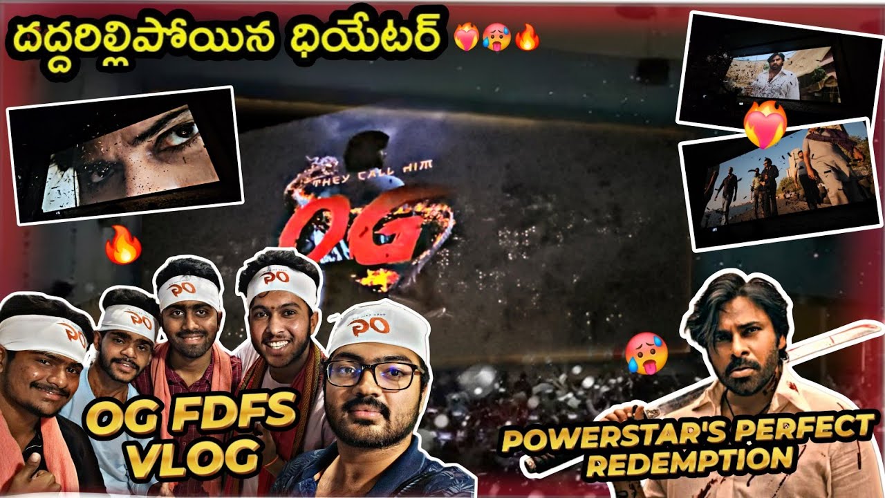 OG FDFS VLOG🔥🔥🥵 || PAWAN KALYAN,  PRIYANKA MOHAN || THAMAN SS || SUJEETH || #theycallhimog #og 