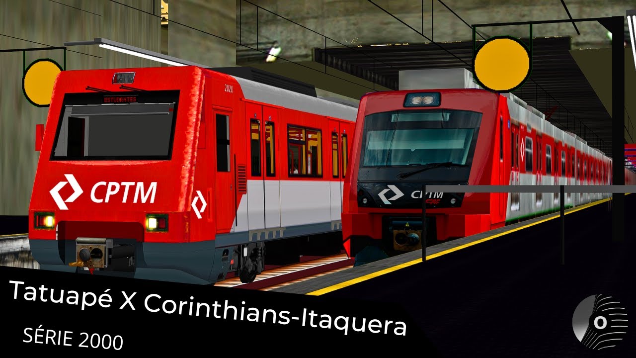 OpenBVE - TATUAPÉ x CORINTHIANS-ITAQUERA com o TUE SÉRIE 2000 da CPTM! Linha 11 Coral